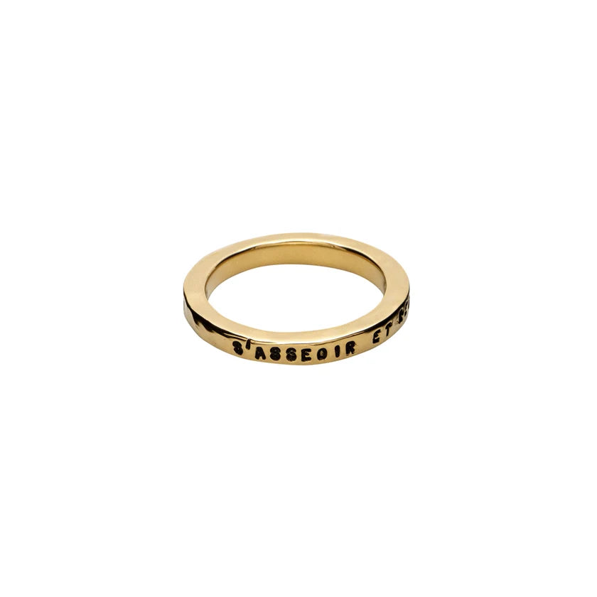 Anello S'asseoir Vermeil