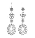 Orecchini Fiore Pizzo Argento
