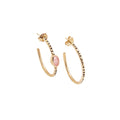 Orecchini Vermeil Un Point Rose