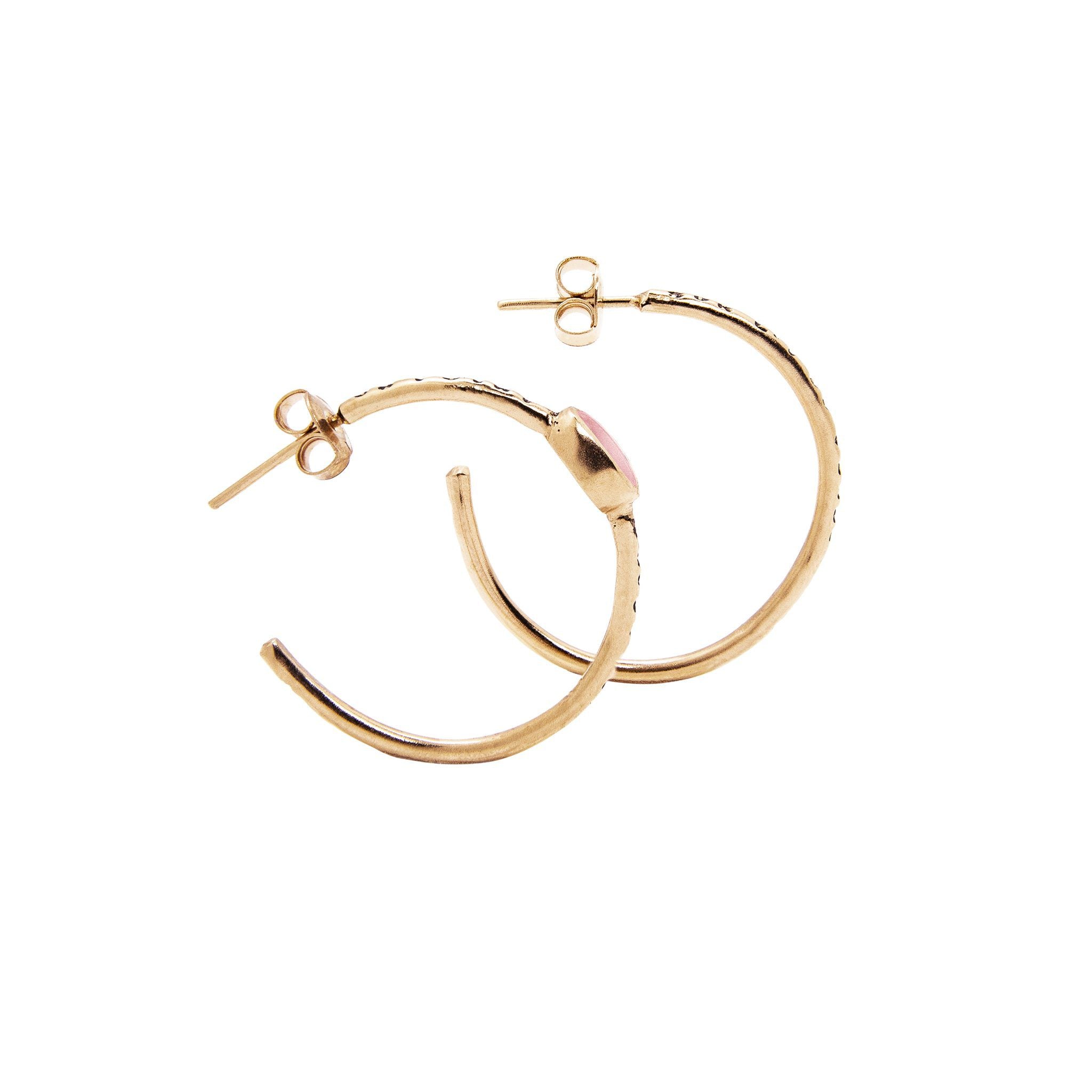 Orecchini Vermeil Un Point Rose
