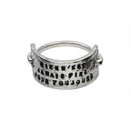 Anello Bague Plaque Rien
