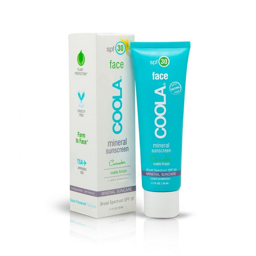 Mineral Face Sunscreen Matte Finish SPF30 "Cucumber"